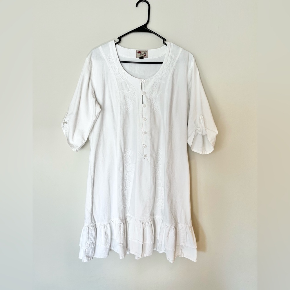 Scully White Cantina Collection Dress- Size Large
